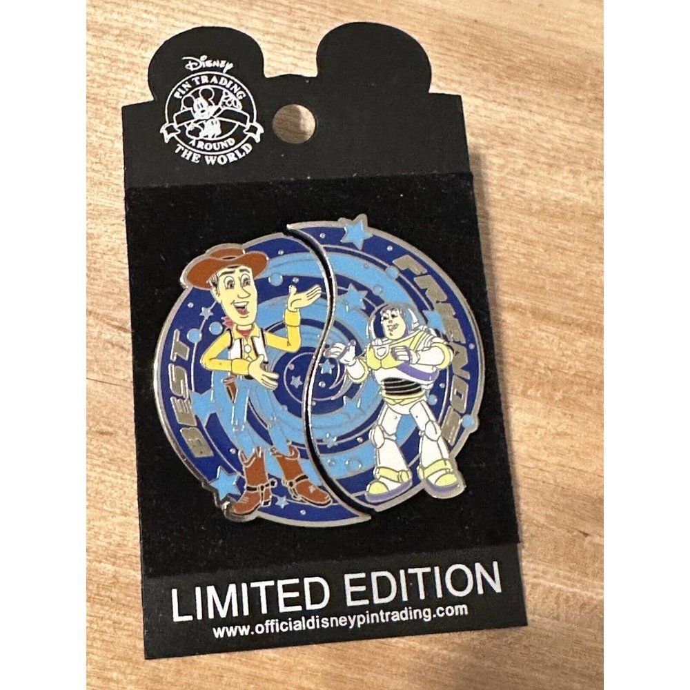 Vtg Disney Trading  Pin Toy Story Buzz Woody Best Friends WDW Yin Yang 2004